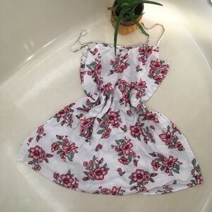 Divided floral summer dress